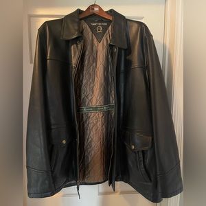 Vintage Tommy Hilfiger Leather Coat